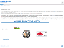 Tablet Screenshot of ordos.cz